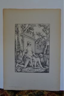 Hans Baldung Grien Aristotle and Phyllis Woodcut Print