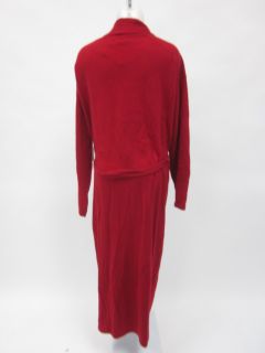 nwt arlotta red cashmere long sleeve belted robe sz m