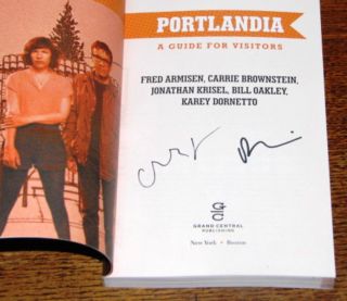 Portlandia 2X Signed by Fred Armisen Carrie Brownstein 1st Edition 1st 