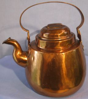 Antique Copper Coffee Teapot Dovetail Helsinki Finland