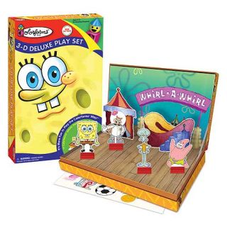 Flip open the SpongeBob Square Pants Colorforms® 3 D Deluxe Play 