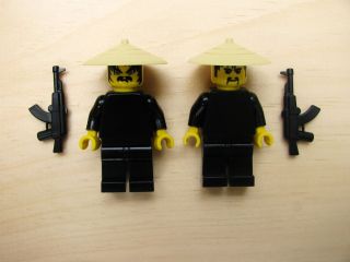 Lego Custom Army Minifig Viet Cong Soldiers with AK47S