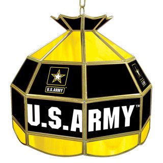 Officially Licensed   U.S. Army Stained Glass Tiffany Style Light   16 