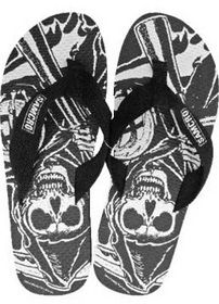   of Anarchy Mens Reaper Flip Flops 2012 New Apparel Accessories