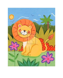Sophie Harding Baby Lion Cute Big Cat Children Print