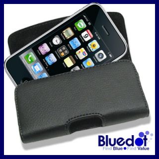 AT&T Apple iPhone 4S 4 S 4G Leather Case Belt Clip Cover Pouch