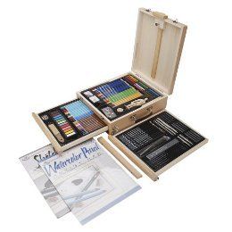 Art Supply 122 Pic Professional Easel Young Artist Kit