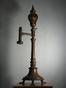 Argand Colza Oil Lamp Pre Kerosene Light Converted to Electric 30 