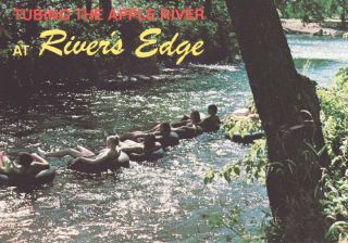 Tubing The Apple River Somerset Wisconsin Postcard