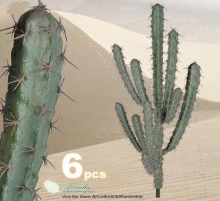   bidding on Six Pieces of 33 Artificial Finger Cactus Desert Plants