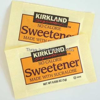 50 Packets Kirkland Yellow Sweetener No Calorie Sugar Substitute