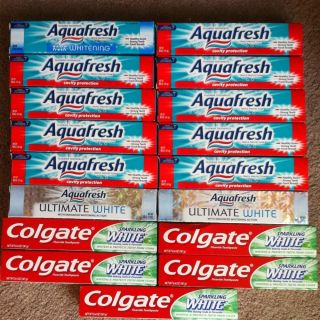 17 Full Size Toothpaste Aquafresh Colgate 6 0 6 4 Oz