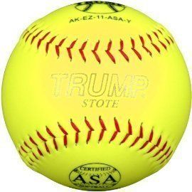   ASA Y 11 inch Yellow Synthetic Leather 44 Core 375 ASA Softball