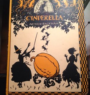Cinderella By Arthur Rackham, C. S. Evans 1919 1st Edition Vintage Art 