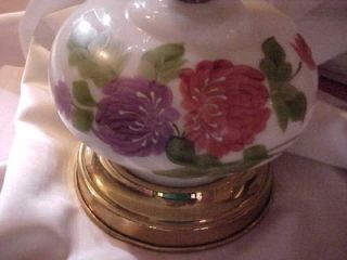 Vintage Antique Gone with the Wind Style Lamp Hand Painted Flowers