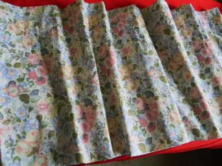 Window Valance Laura Ashley floral pink blue yellow green 84 x 18 