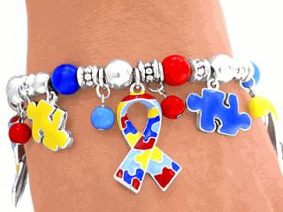   Awareness Ribbon Puzzle Asperger Cancer Kid Children Jewelry