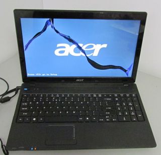 Acer Aspire 5253 BZ893 Black Windows 7 USED AS IS Broken Screen