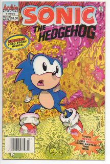 Archie Comics Sonic The Hedgehog 1996 33 VF Knuckles Solo Story B B 