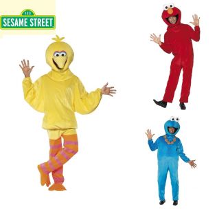 Sesame Street Full Body Mascot Mens Ladies Fancy Dress Costume 80s TV 