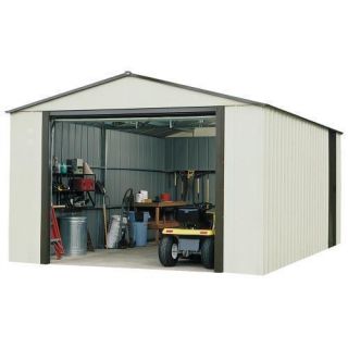 Arrow Murryhill 12 x 10 Vinyl Coated Steel Tractor Tool Storage Shed 