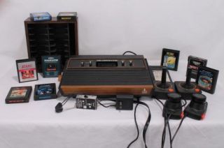 Atari 2600 Game Console Complete   Extra Controllers   30 Games   Game 