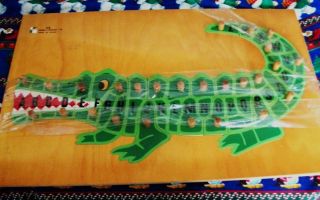 Alligator 19 X 12 Baby Alphabet Wood Letters & 1/4  Board 