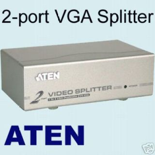 Aten 2 Port VGA Video Splitter Booster VS92A Switch New