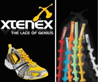 Xtenex No Tie Elastic Shoe Laces Triathlon Running Racing Speed Laces 