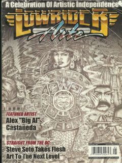 Lowrider Arte Magazine 2007 Aztec Chicano Tattoo Art Flash