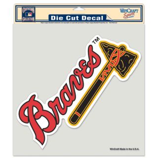 Atlanta Braves Primary Logo Die Cut Car Window Sticker Decal 8 x 8 