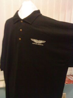 Aston Martin Polo Shirt Black Size XXXL Superb Quality Gift DB7 DB9 