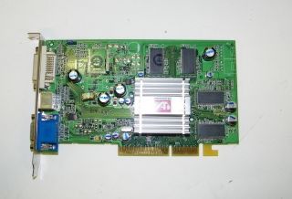 ATI Radeon 9600 128MB DDR AGP Video Graphics Card Tested DVI VGA