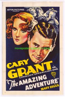 Amazing Quest of Ernest Bliss Movie Poster Cary Grant