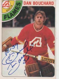 Dan Bouchard Signed 1978 79 O Pee Chee 169 Atlanta Flames