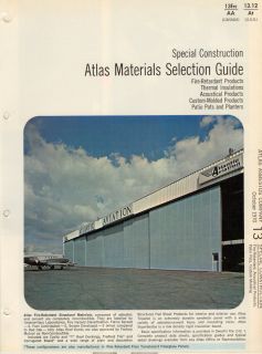 Atlas Asbestos Catalog Insulation Sprayed Limpet 1970