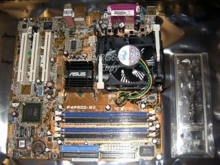 Asus P4P800 MX 478 Motherboard HT 3 0g CPU IO 1002
