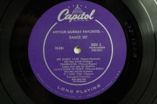 Album Title 33 LP 10 Arthur Murray Favorites Dance Set Hi Fi Capital 
