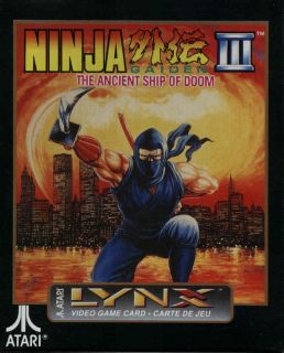 Ninja Gaiden III Lynx Atari Collectors Rare New Factory Sealed Box 