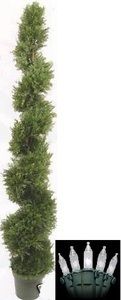 Topiary Artificial in Outdoor Spiral Tree 6ft 4 Cypress with 