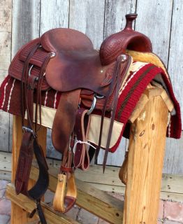 Used Custom Ranch Cutting Versatility Cowhorse SADDLE16 1 2 by Don 