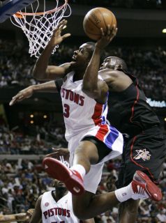 Perfect XL Detroit Pistons Champion NBA Basketball Warmup Shooting 