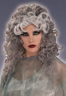 Long Gray Lady Ghost Bride Adult Halloween Costume Wig