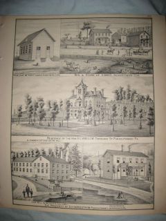 Antique Reynoldsville Punxsutawney Jefferson County Pennsylvania Print 