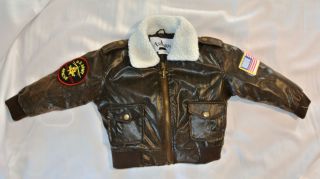 Ashburn Boys Military Airforth Jacket Size 4 T Adorable