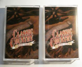 TIME   LIFE CLASSIC COUNTRY 1950 1959 on two audio cassettes.