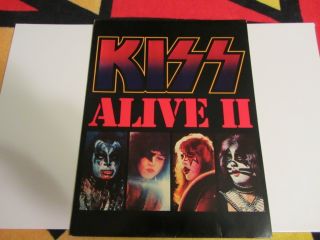 KISS 1977 Aucoin Alive II Press Kit Peter Ace Paul Gene 70s Vintage 