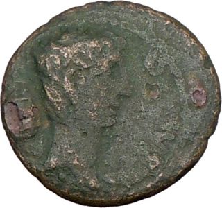 Augustus Rhoemetalkes 11BC RARE Ancient Roman Coin