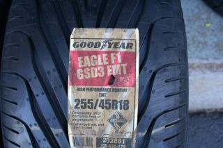   45 18 Goodyear Eagle F1 GS D3 EMT Tires 99V Shipping Discount