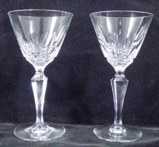 FINE QUALITY BACCARAT CUT CRYSTAL AUSTERLITZ CLARET WINE GLASSES